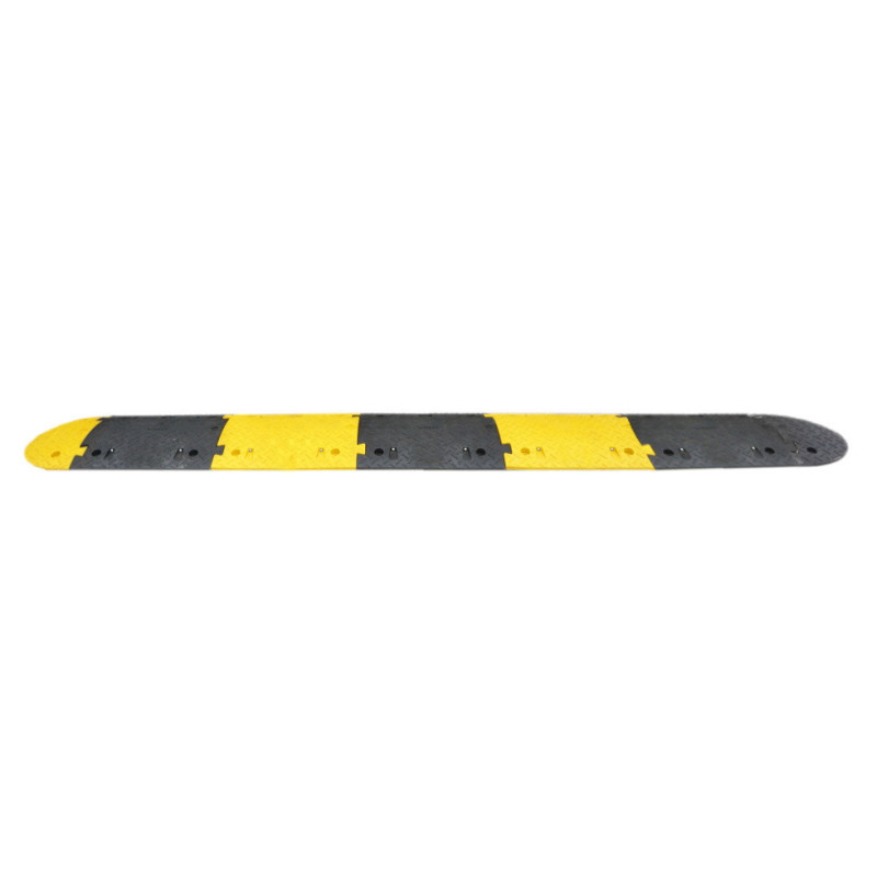 Ralentisseur FAST50 Viso - noir-jaune - 3000x430x50 mm avec fixations et embouts