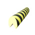 Lot 2 protections d'angle Viso ouverture 75 mm mousse - noir-jaune